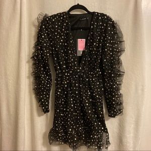 PLT Gold Glitter Dress, size 6